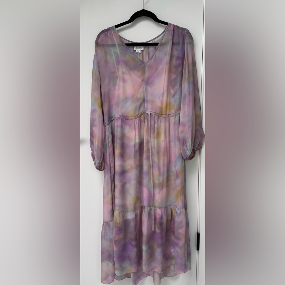 Velvet spring and summer dress